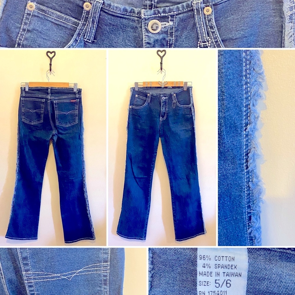 Scandal Jeans- Flared Fringe Denim